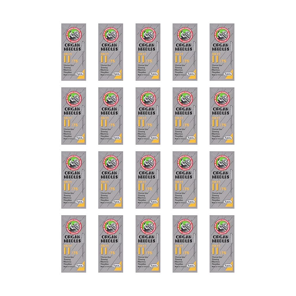 Organ HAx1 Home Needles – Flat Shank – 75/11 (20 packs)