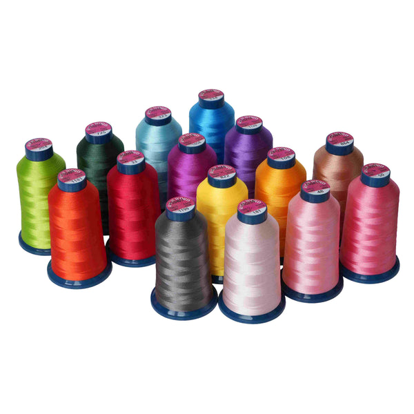 Polyester-Stickgarn 4000 m – 15 Spulen Set (40 wt)