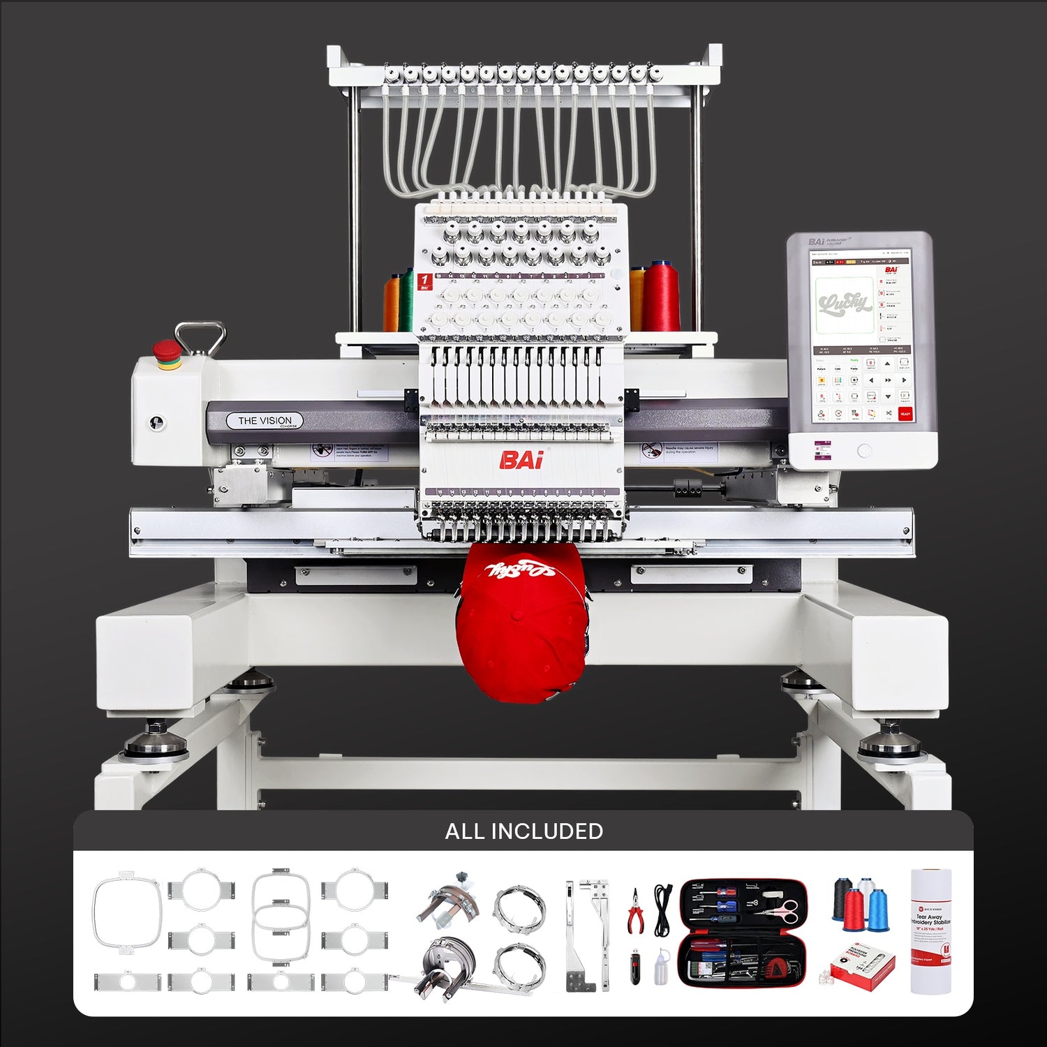 VISION Single-Head Embroidery Machine