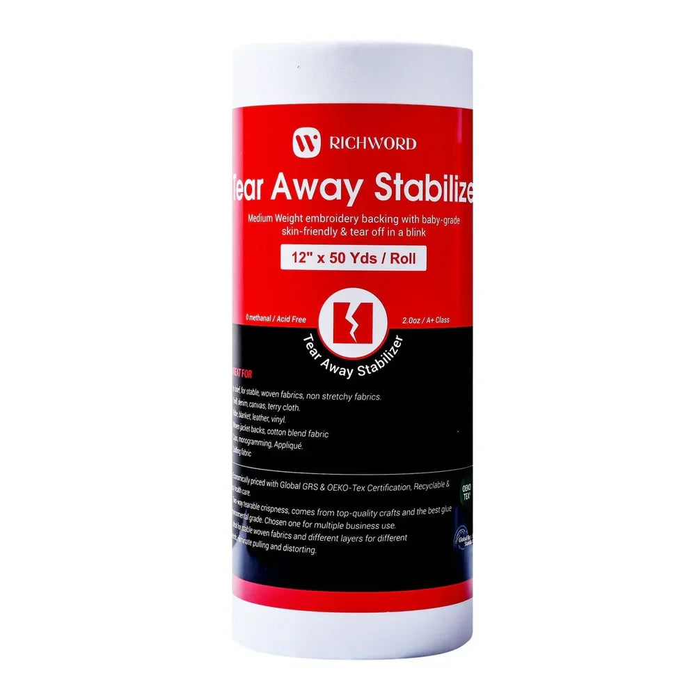Tear-Away Embroidery Stabilizer 57 g – Roll 30.5 cm × 45.7 m