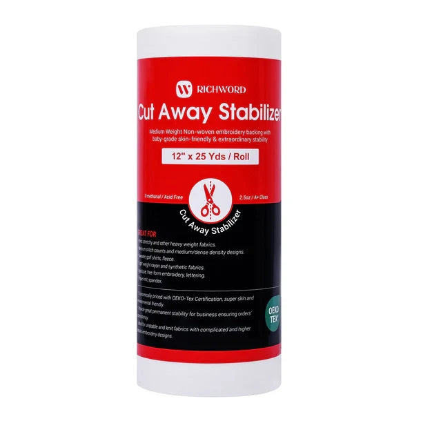 Cut-Away Embroidery Stabilizer 71 g – Roll 30.5 cm × 22.8 m