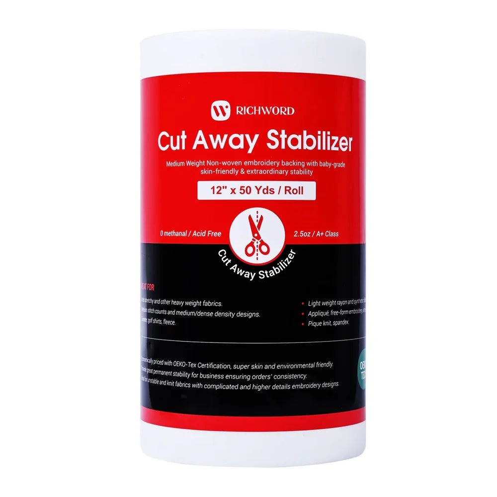 Cut-Away Embroidery Stabilizer 71 g – Roll 30.5 cm × 45.7 m